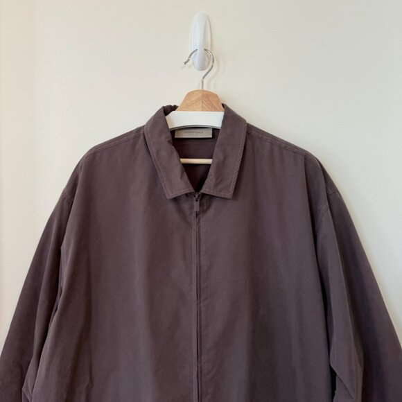 Fear Of God Essentials Full ZIp Oversized Jacket Purple Medium - Picture 2 of 6